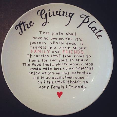 Template The Giving Plate Poem Printable